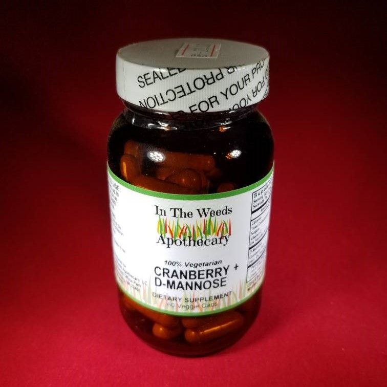 Cranberry D Mannose Capsules – 1000mg D Mannose with Cranberry Concentrate Plus Vitamin C